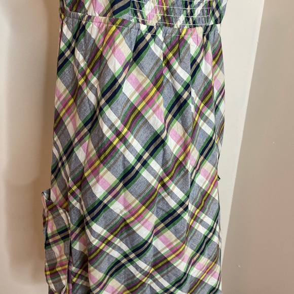 Roxy Plaid Side Pockets Sundress Size M - Picture 8 of 12